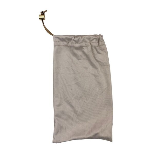 TORY Burch Saffiano Orange Leather Sun Reading Glass Case Gold Logo US OS - Picture 5 of 6